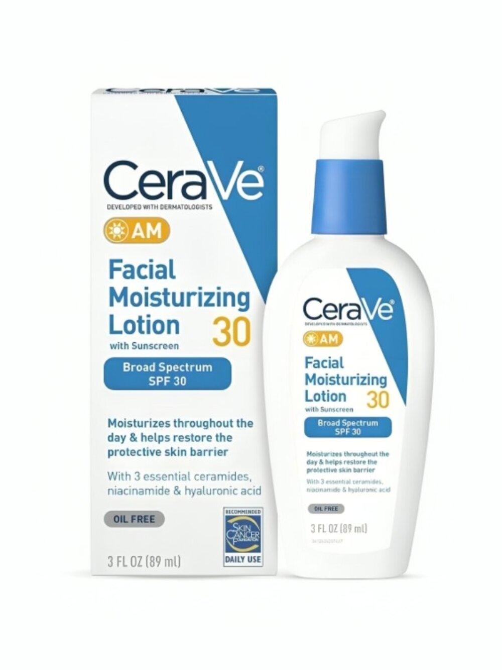 CeraVe AM Facial Moisturizing Lotion SPF 30 Sunscreen 3oz New